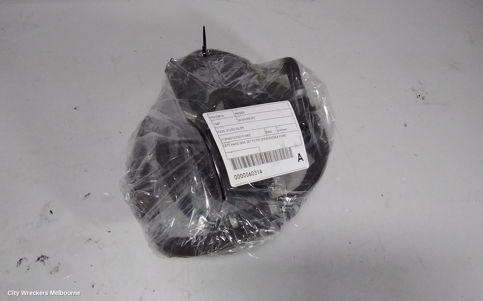 LEXUS RX SERIES WASHER JET, XU30, 01/2003 - 02/2009
