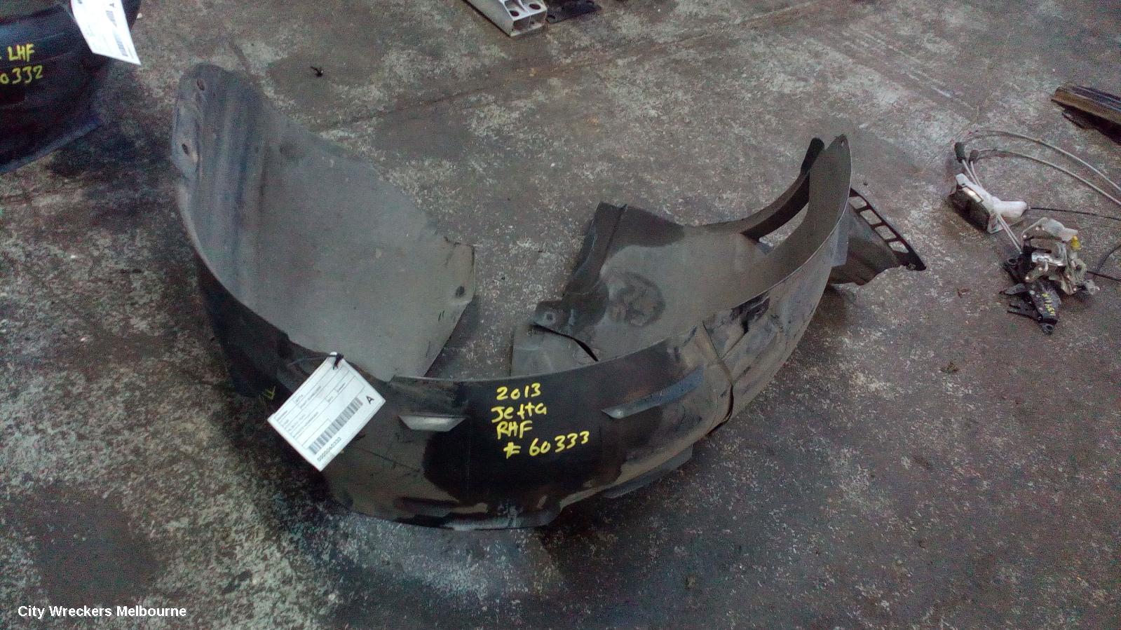 VOLKSWAGEN JETTA RIGHT GUARD LINER, 1B, 02/2011 - 12/2014
