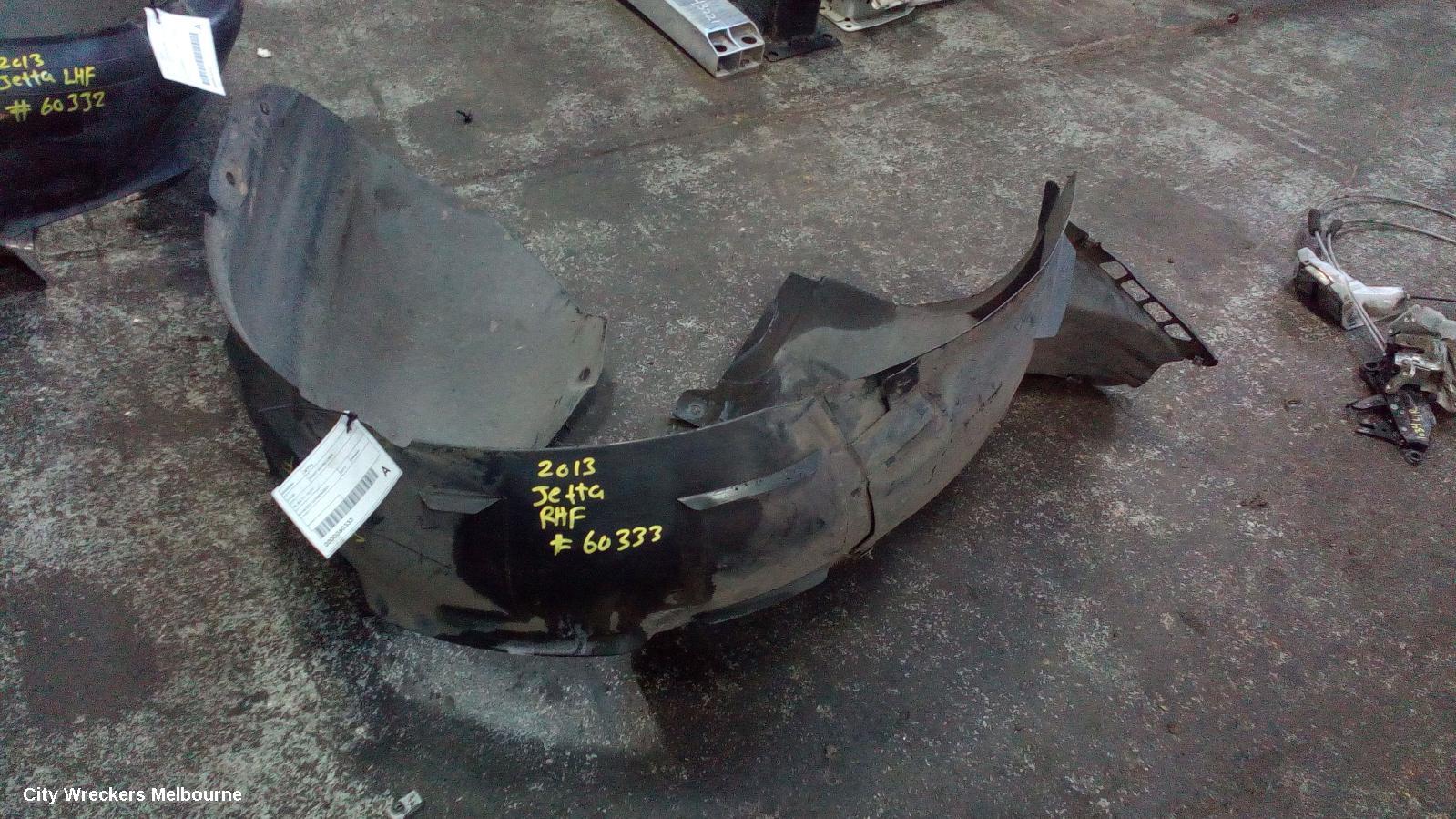 VOLKSWAGEN JETTA RIGHT GUARD LINER, 1B, 02/2011 - 12/2014