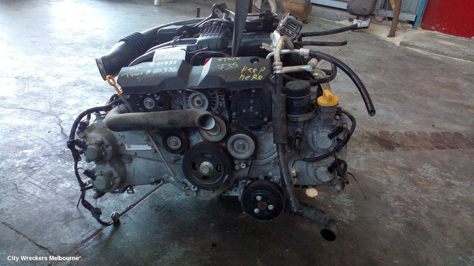 SUBARU IMPREZA ENGINE, PETROL, 2.0, FB20, MANUAL T/M, G4, 11/2014 - 10/2016