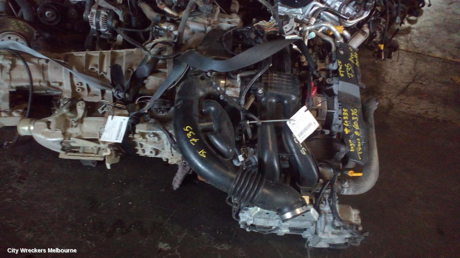 SUBARU IMPREZA ENGINE, PETROL, 2.0, FB20, MANUAL T/M, G4, 11/2014 - 10/2016