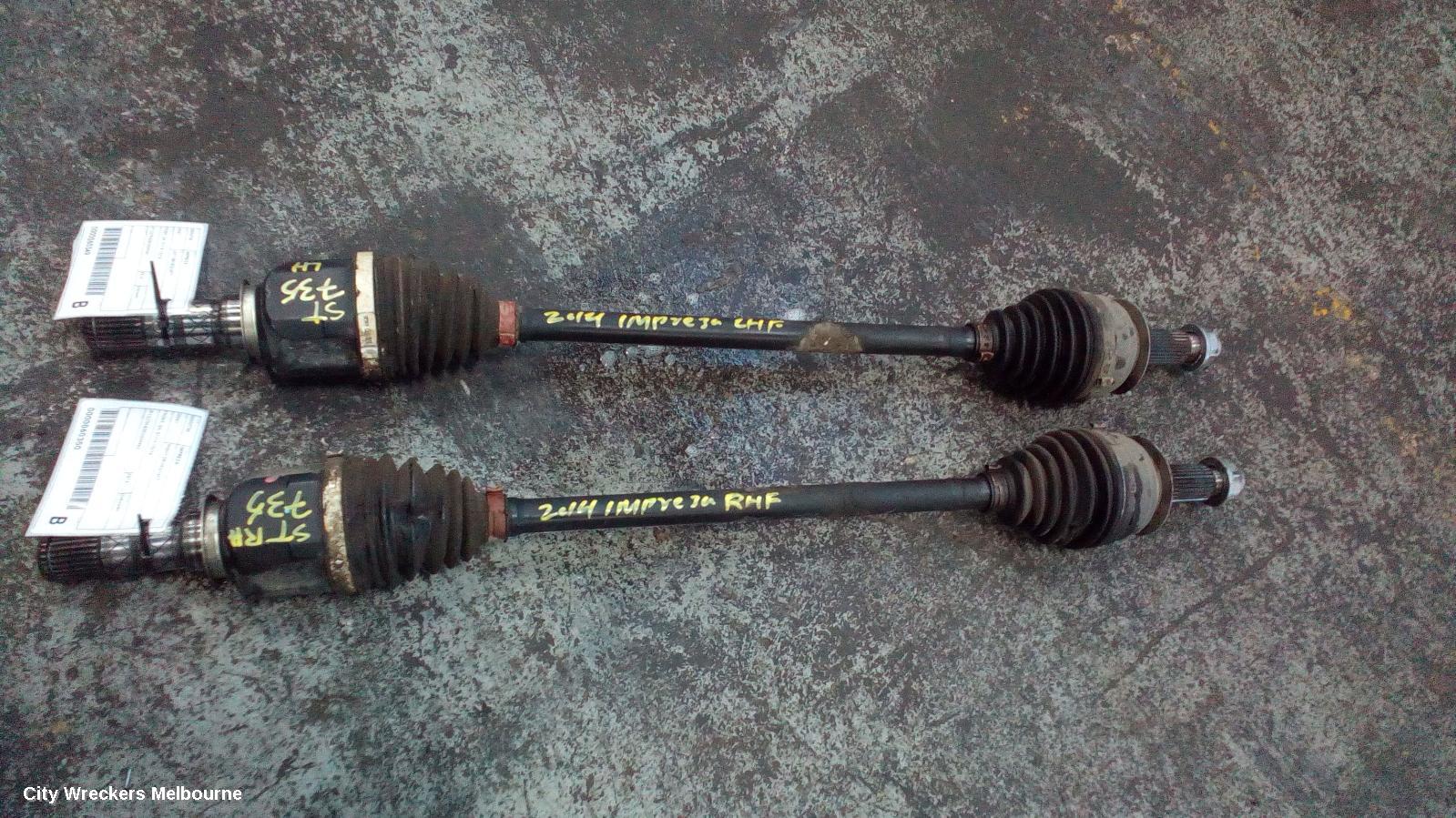 SUBARU IMPREZA LEFT DRIVESHAFT, FRONT, G4, 01/2014 - 10/2016