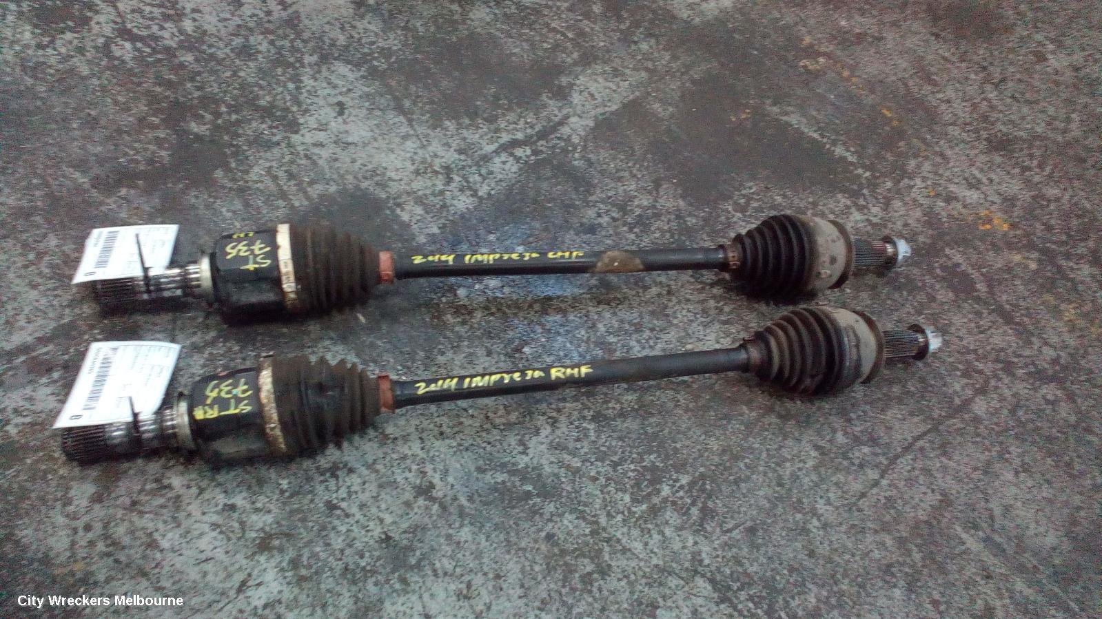 SUBARU IMPREZA RIGHT DRIVESHAFT, FRONT, G4, 01/2014 - 10/2016