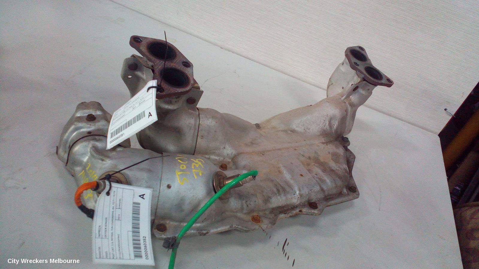 SUBARU IMPREZA CATALYTIC CONVERTER, MANIFOLD-CAT TYPE, 2.0, FB20, G4, 12/2011 - 10/2016