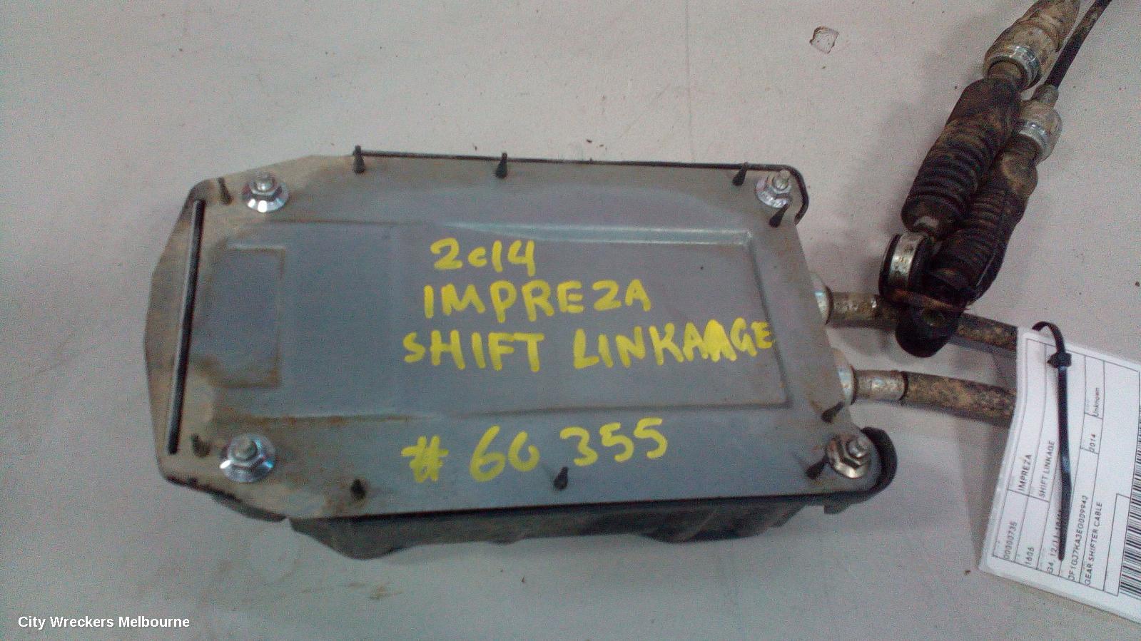 SUBARU IMPREZA GEAR LINKAGE, G4, 12/2011 - 10/2016