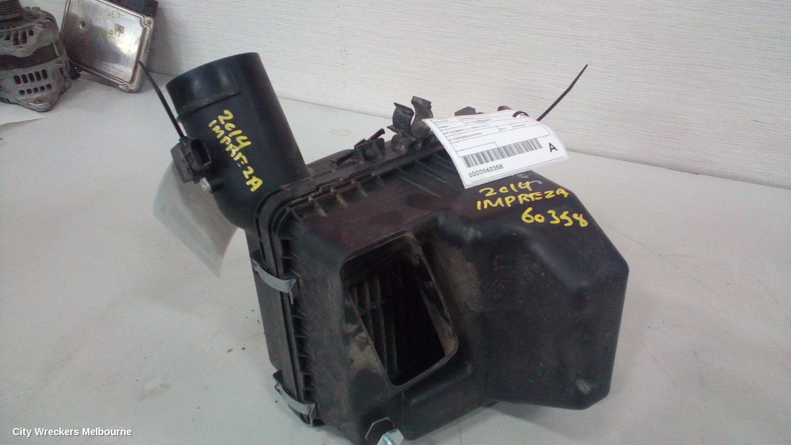 SUBARU IMPREZA AIR FLOW METER, 2.0, FB20, PETROL, P/N 22680-AA380, G4, 12/2011 - 10/2016