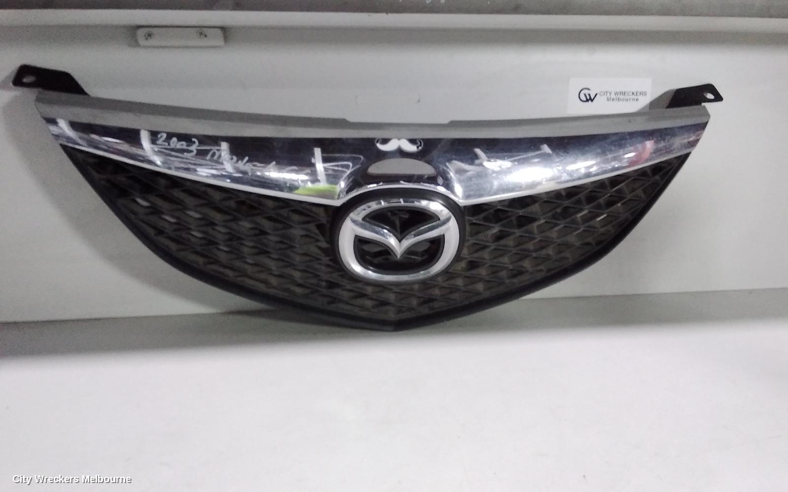 MAZDA 6 GRILLE, RADIATOR GRILLE, GG, CHROME, SLAT BAR TYPE, 09/2002 - 07/2005