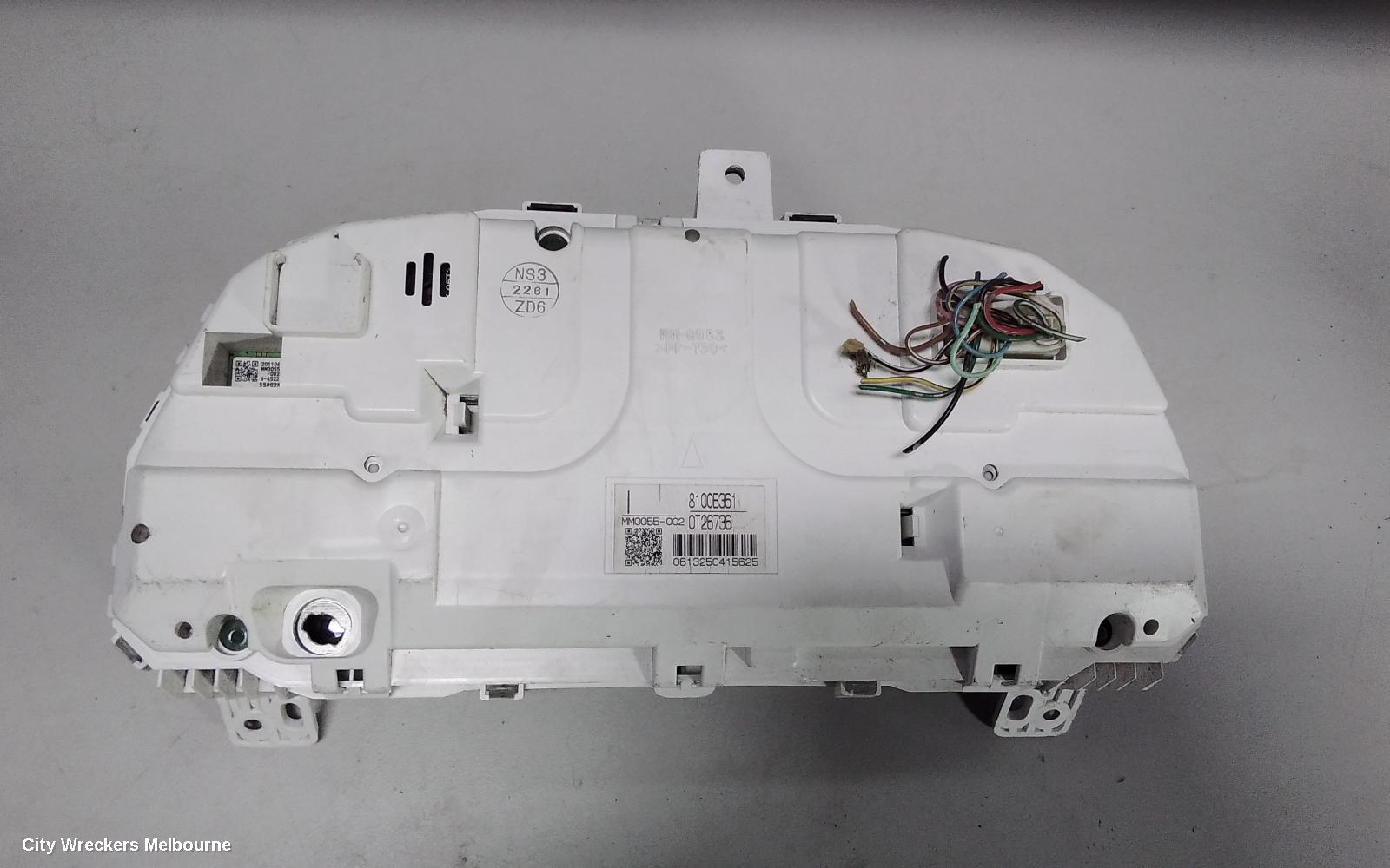 MITSUBISHI LANCER INSTRUMENT CLUSTER, CJ-CF, ES/ACTIV/SX/ES SPORT/LS, 07/2010 - 12/2017