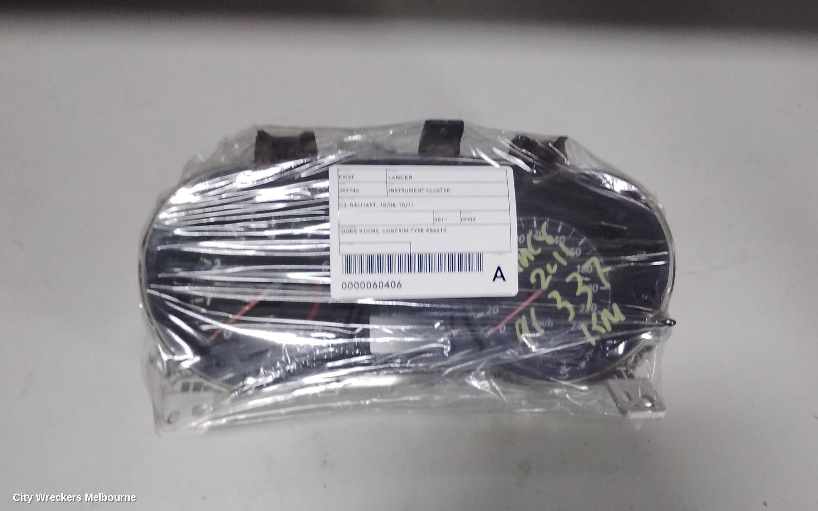 MITSUBISHI LANCER INSTRUMENT CLUSTER, CJ-CF, ES/ACTIV/SX/ES SPORT/LS, 07/2010 - 12/2017