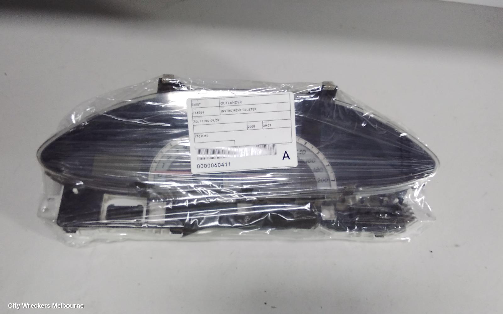MITSUBISHI OUTLANDER INSTRUMENT CLUSTER, ZG, 11/2006 - 09/2009