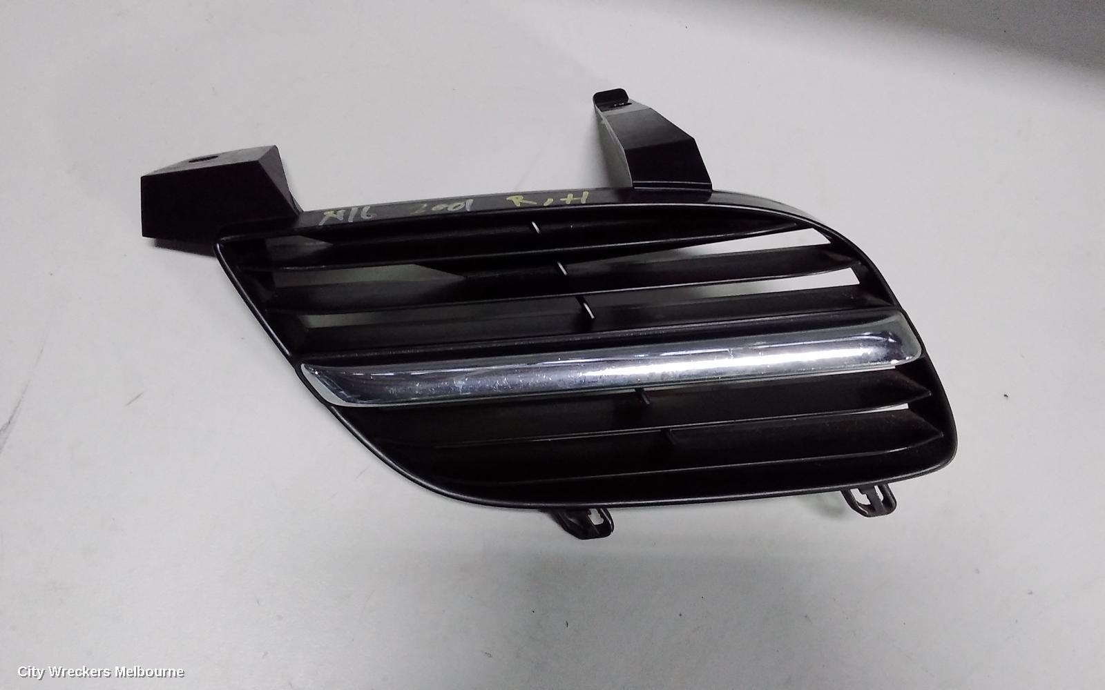 NISSAN PULSAR GRILLE, N16 SI, HATCH, RH SIDE, 06/2001 - 07/2003