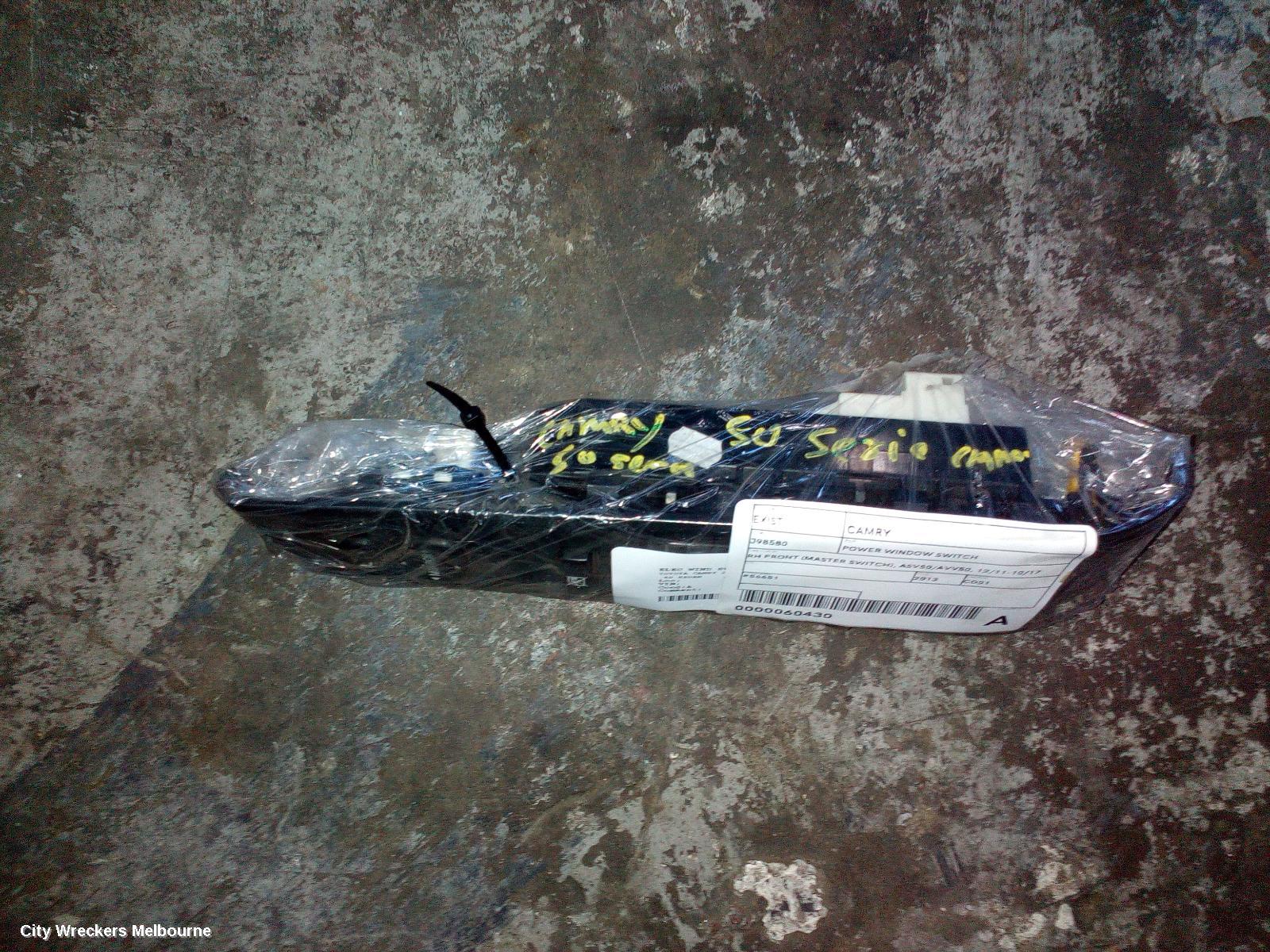 TOYOTA CAMRY PWR DR WIND SWITCH, RH FRONT (MASTER SWITCH), ASV50/AVV50, 12/2011 - 10/2017