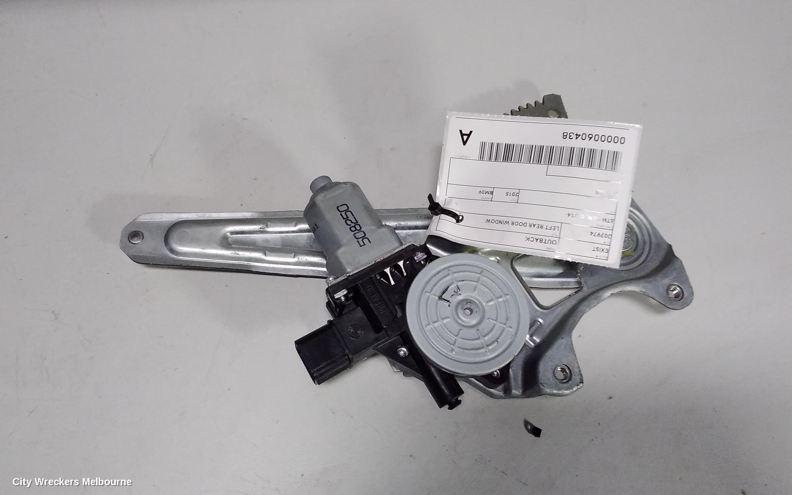 SUBARU OUTBACK LEFT REAR DOOR WINDOW, 6TH GEN, 08/2014 ONWARDS