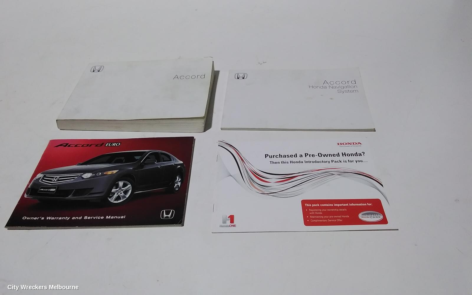 HONDA ACCORD OWNERS HANDBOOK, 8TH GEN, EURO (VIN JHMCU), 06/2008 - 12/2015
