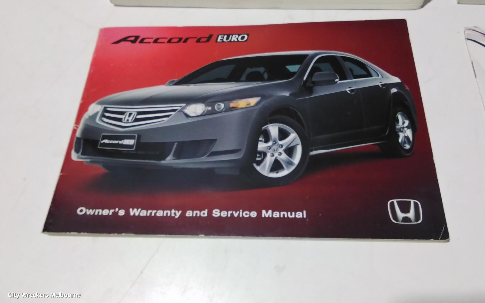 HONDA ACCORD OWNERS HANDBOOK, 8TH GEN, EURO (VIN JHMCU), 06/2008 - 12/2015