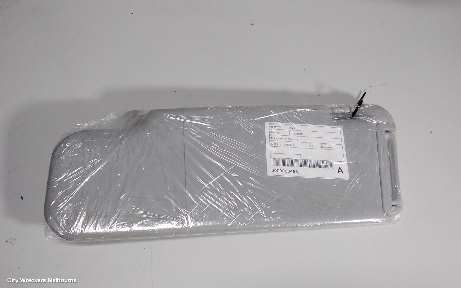 MAZDA CX7 SUNVISOR, ER, RH SIDE, 11/2006 - 09/2009