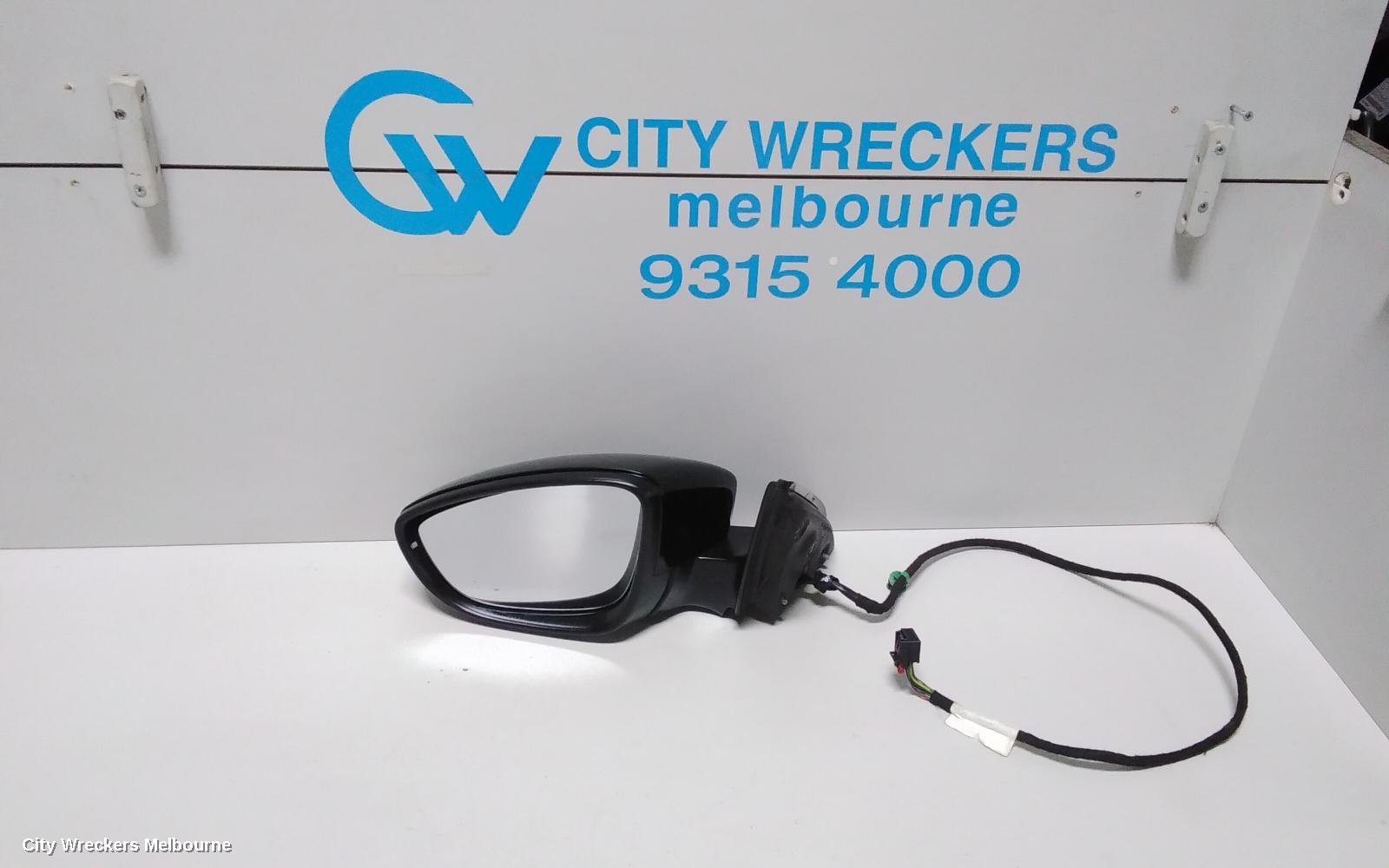 VOLKSWAGEN JETTA LEFT DOOR MIRROR, 1B, POWER FOLD (6XP CODE), 02/2011 - 05/2012