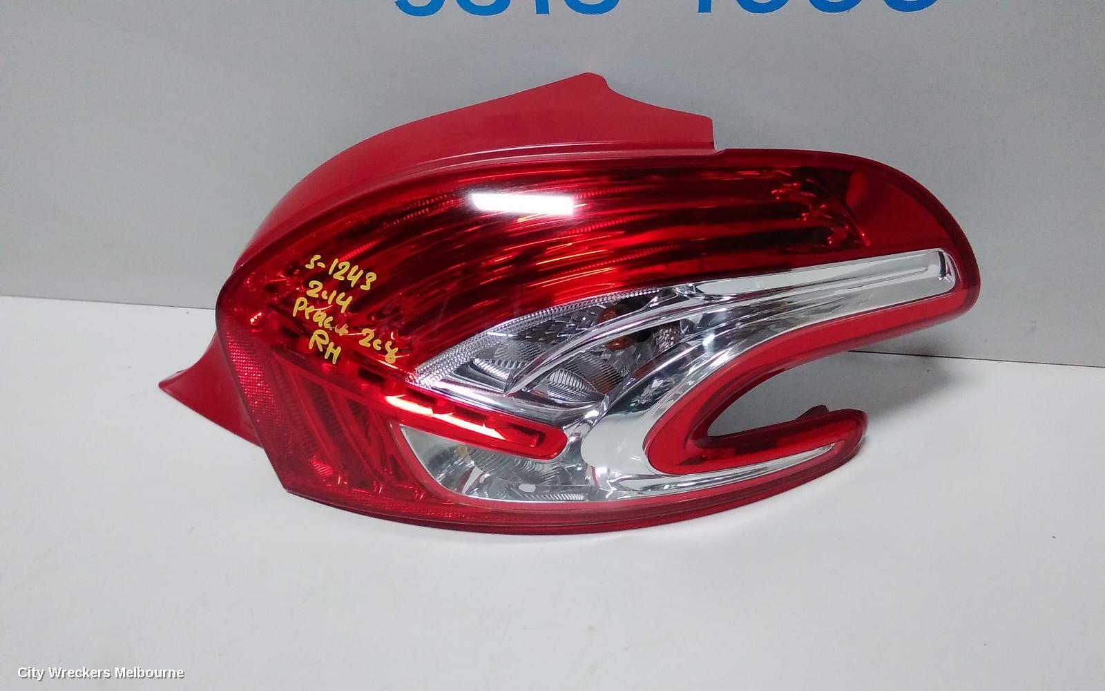 PEUGEOT 208 RIGHT TAILLIGHT, A9, 10/2012 - 10/2015