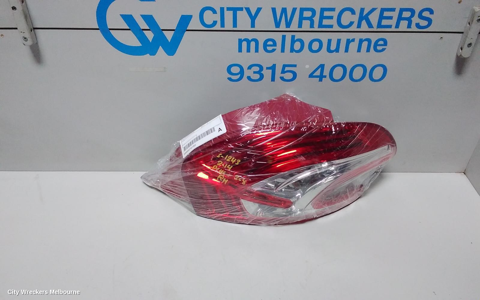 PEUGEOT 208 RIGHT TAILLIGHT, A9, 10/2012 - 10/2015