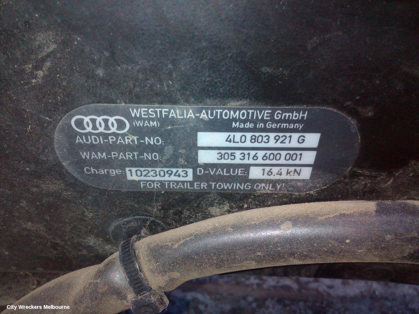 AUDI Q7 TOWBAR, 4L, 09/2006 - 08/2015