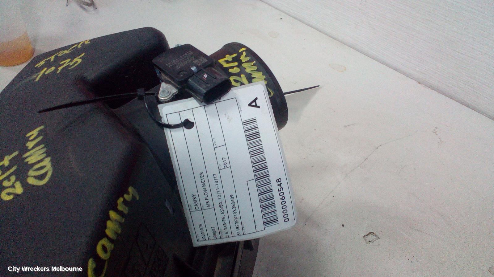 TOYOTA CAMRY AIR FLOW METER, 2.5, 2AR-FE, ASV50, 12/2011 - 10/2017