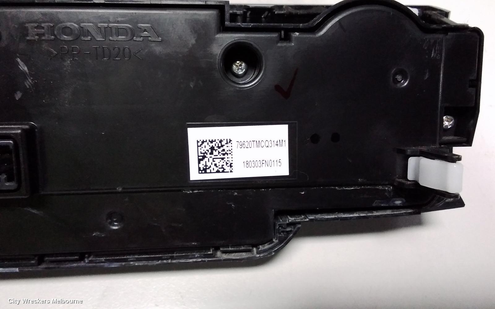 HONDA CRV HEATER/AC CONTROLS, RW, 05/2017 - 08/2023