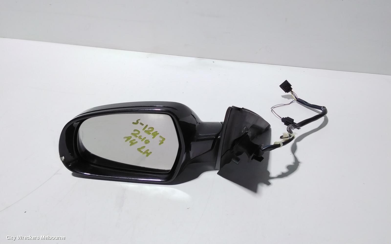 AUDI A4 LEFT DOOR MIRROR, B8 8K, A4, POWER FOLD, NO LANE CHANGE ASSIST TYPE, 05/2009 - 09/2015