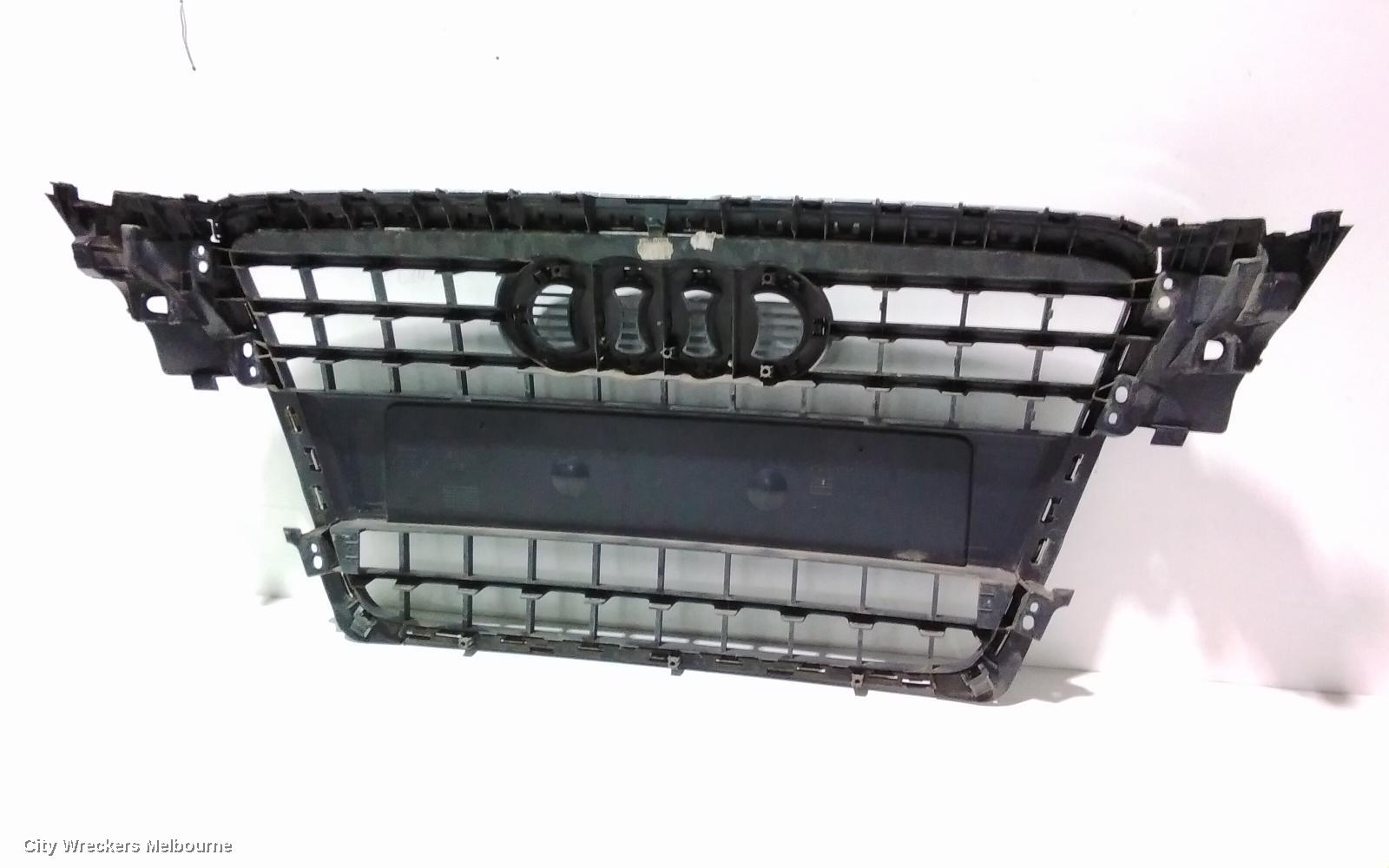 AUDI A4 GRILLE, RADIATOR GRILLE, B8 8K (A4), GREY, 02/2008 - 06/2012