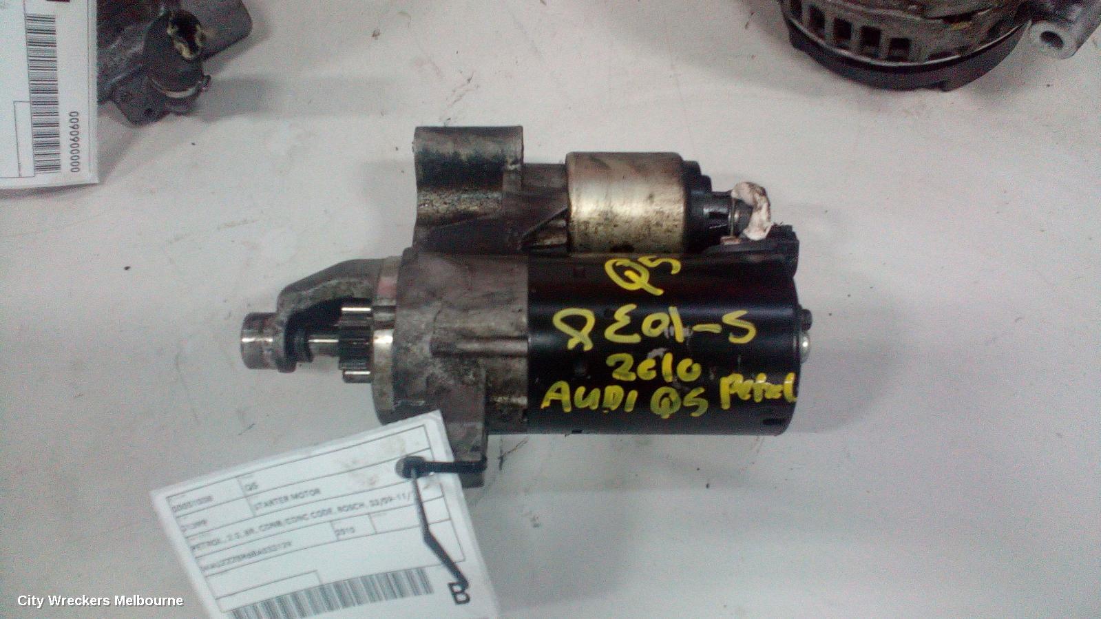 AUDI Q5 STARTER, PETROL, 2.0, 8R, CDNB/CDNC CODE, BOSCH, 03/2009 - 11/2012