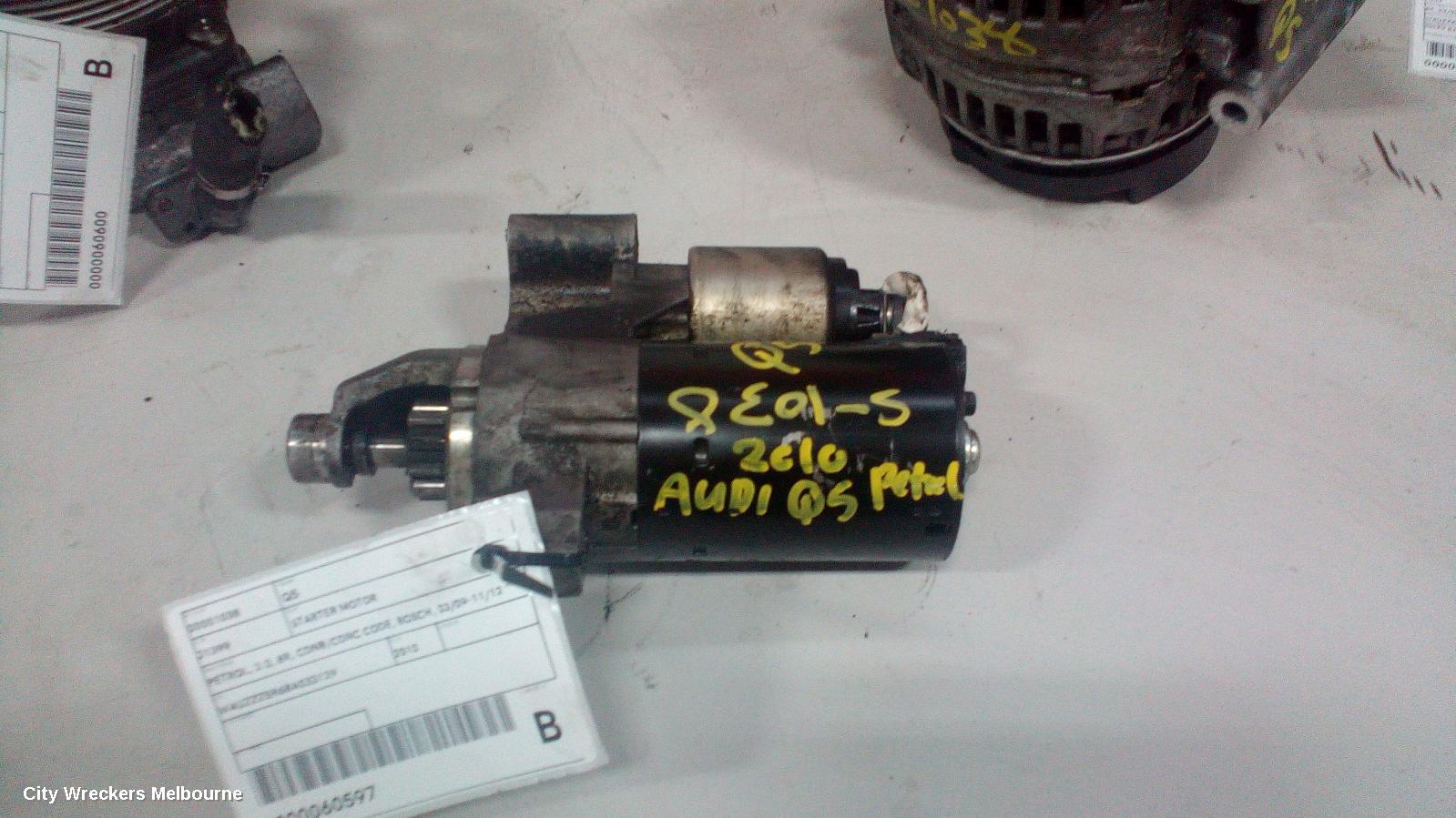 AUDI Q5 STARTER, PETROL, 2.0, 8R, CDNB/CDNC CODE, BOSCH, 03/2009 - 11/2012
