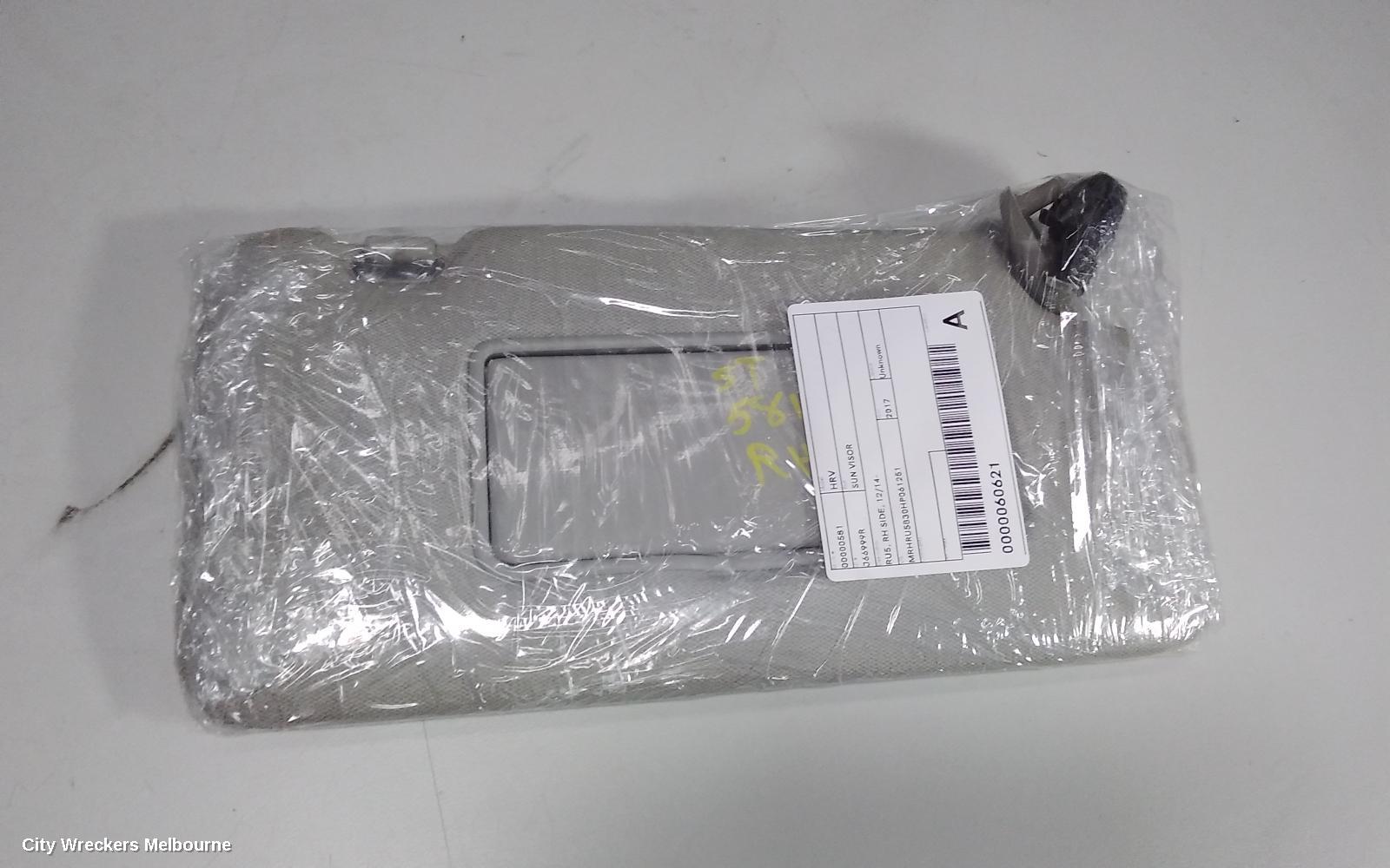 HONDA HRV SUNVISOR, RU5, RH SIDE, 12/2014 ONWARDS