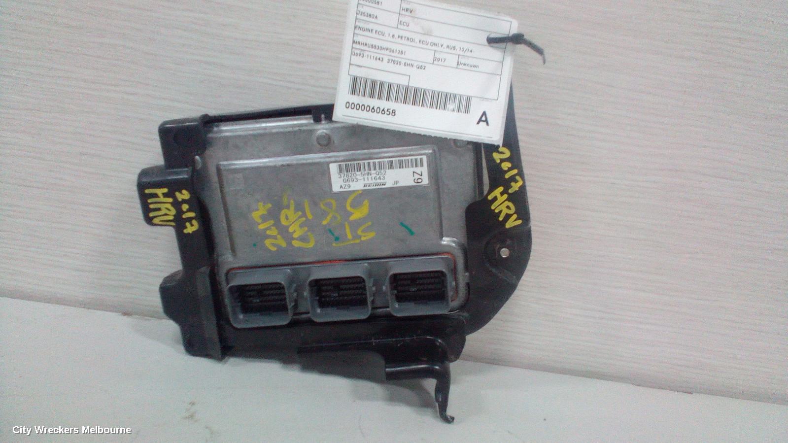 HONDA HRV ECU, ENGINE ECU, 1.8, PETROL, ECU ONLY, RU5, 12/2014 ONWARDS
