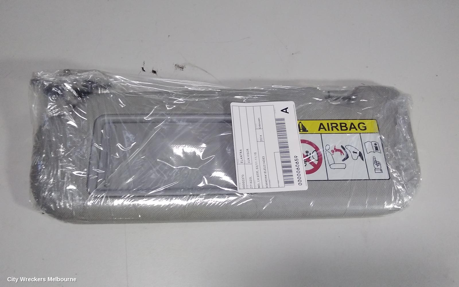 HYUNDAI ELANTRA SUNVISOR, MD, LH SIDE, 03/2011 - 11/2015