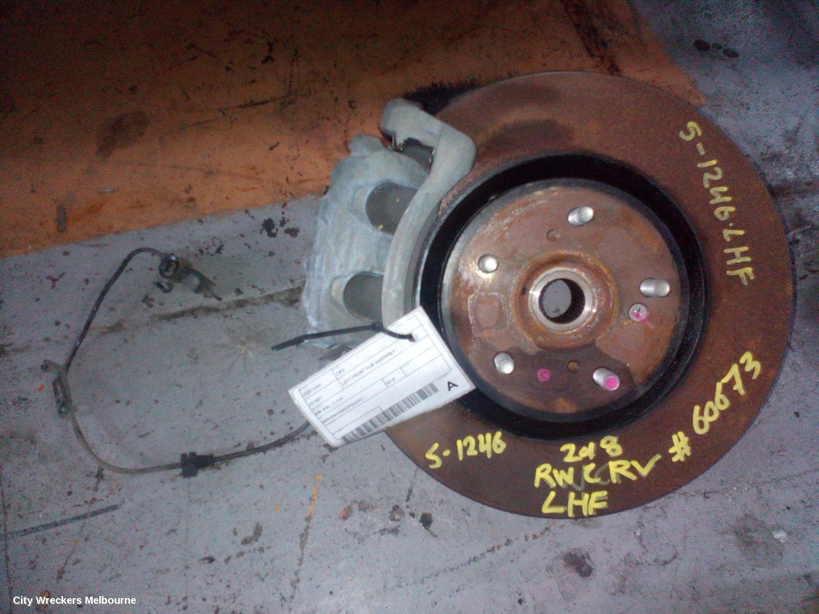 HONDA CRV LEFT FRONT HUB ASSEMBLY, RW, 05/2017 - 08/2023