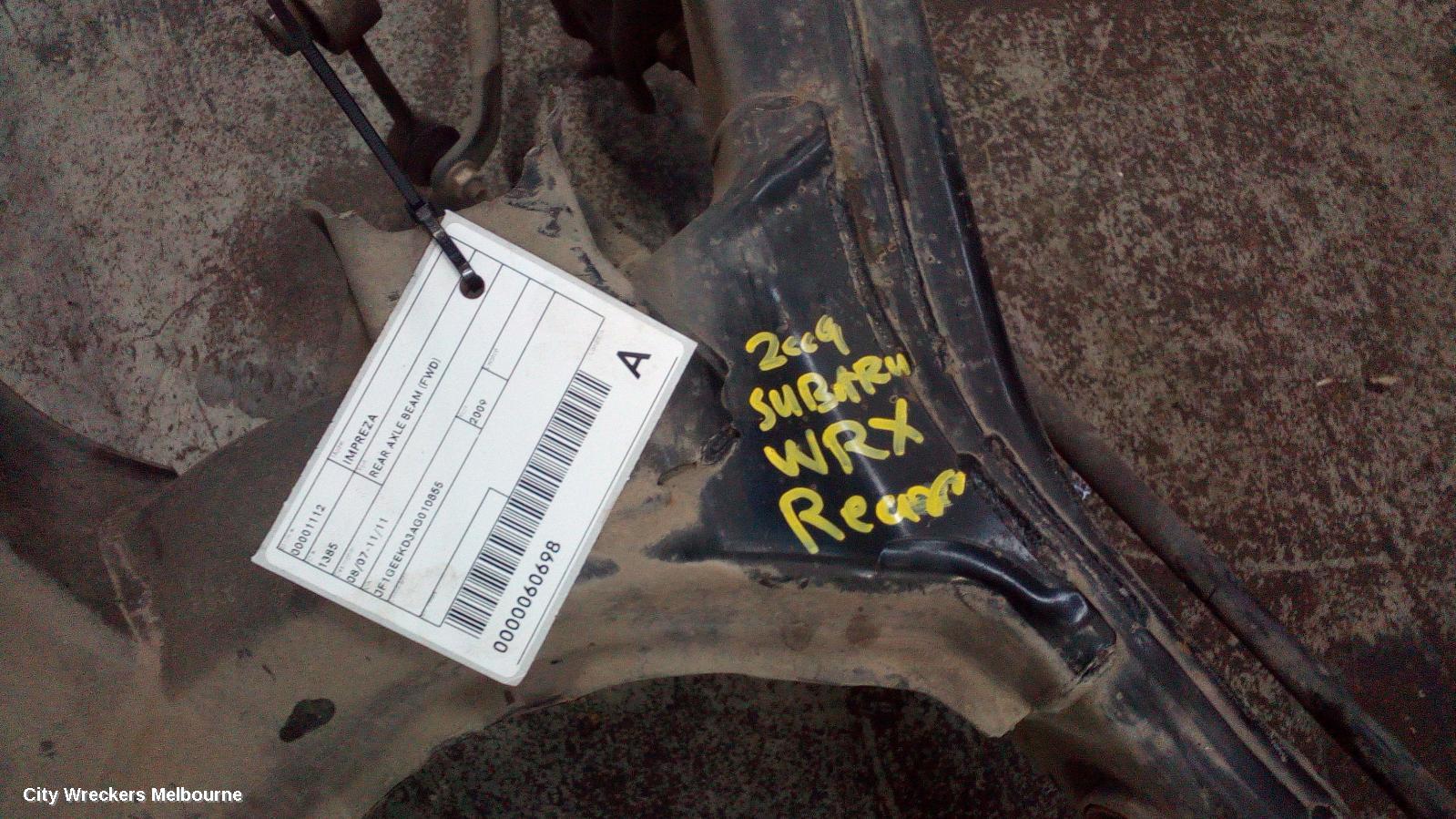 SUBARU IMPREZA REAR AXLE BEAM (FWD), G3, 08/2007 - 11/2011