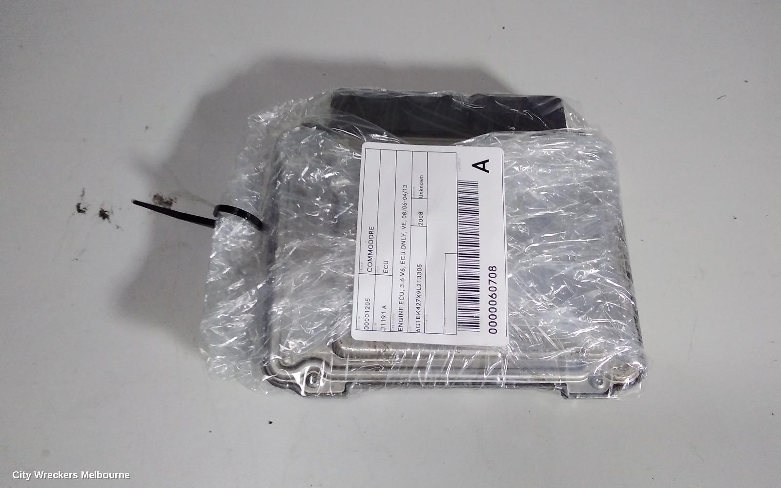 HOLDEN COMMODORE ECU, ENGINE ECU, 3.6 V6, ECU ONLY, VE, 11/2008 - 08/2010