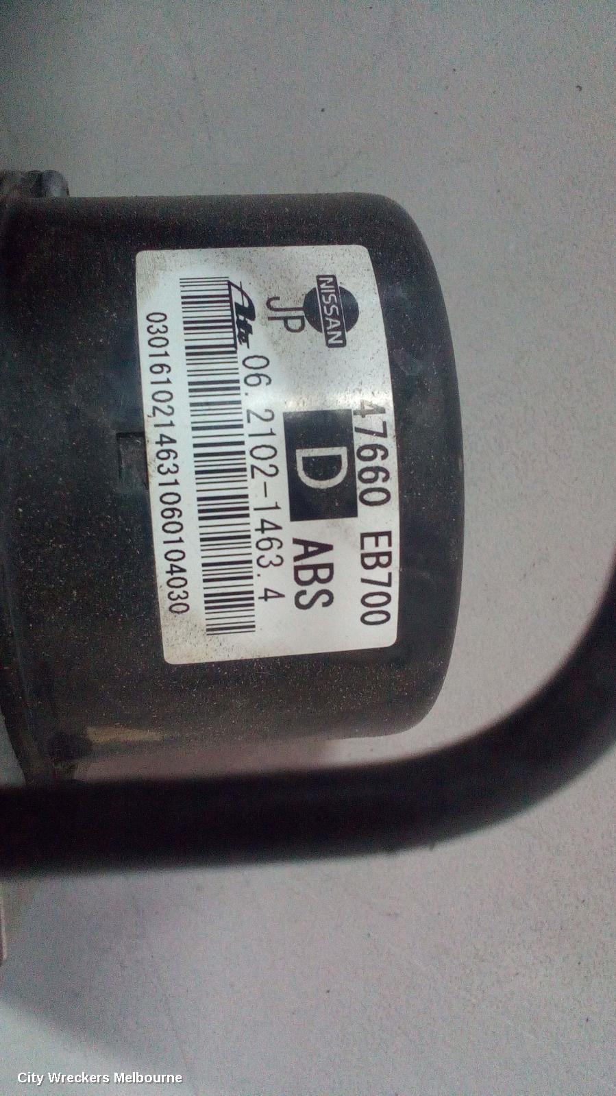NISSAN NAVARA ABS PUMP/MODULATOR, D40, 47660 5X21A, 09/2005 - 08/2015