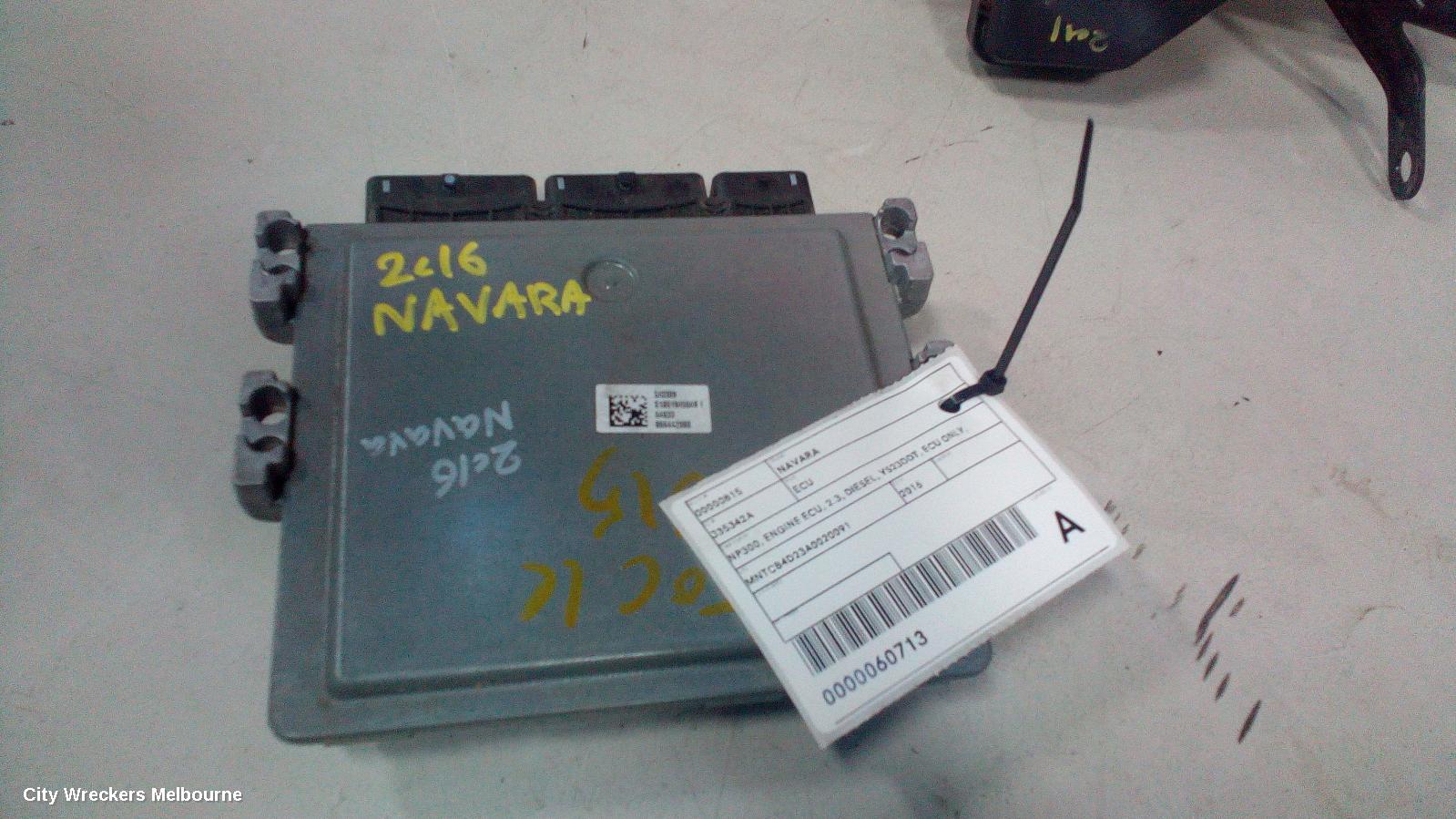 NISSAN NAVARA ECU, NP300, ENGINE ECU, 2.3, DIESEL, YS23DDT, ECU ONLY, 05/2015 ONWARDS