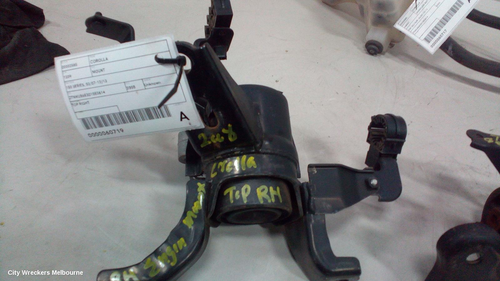 TOYOTA COROLLA MOUNT, 150 SERIES, 03/2007 - 12/2013