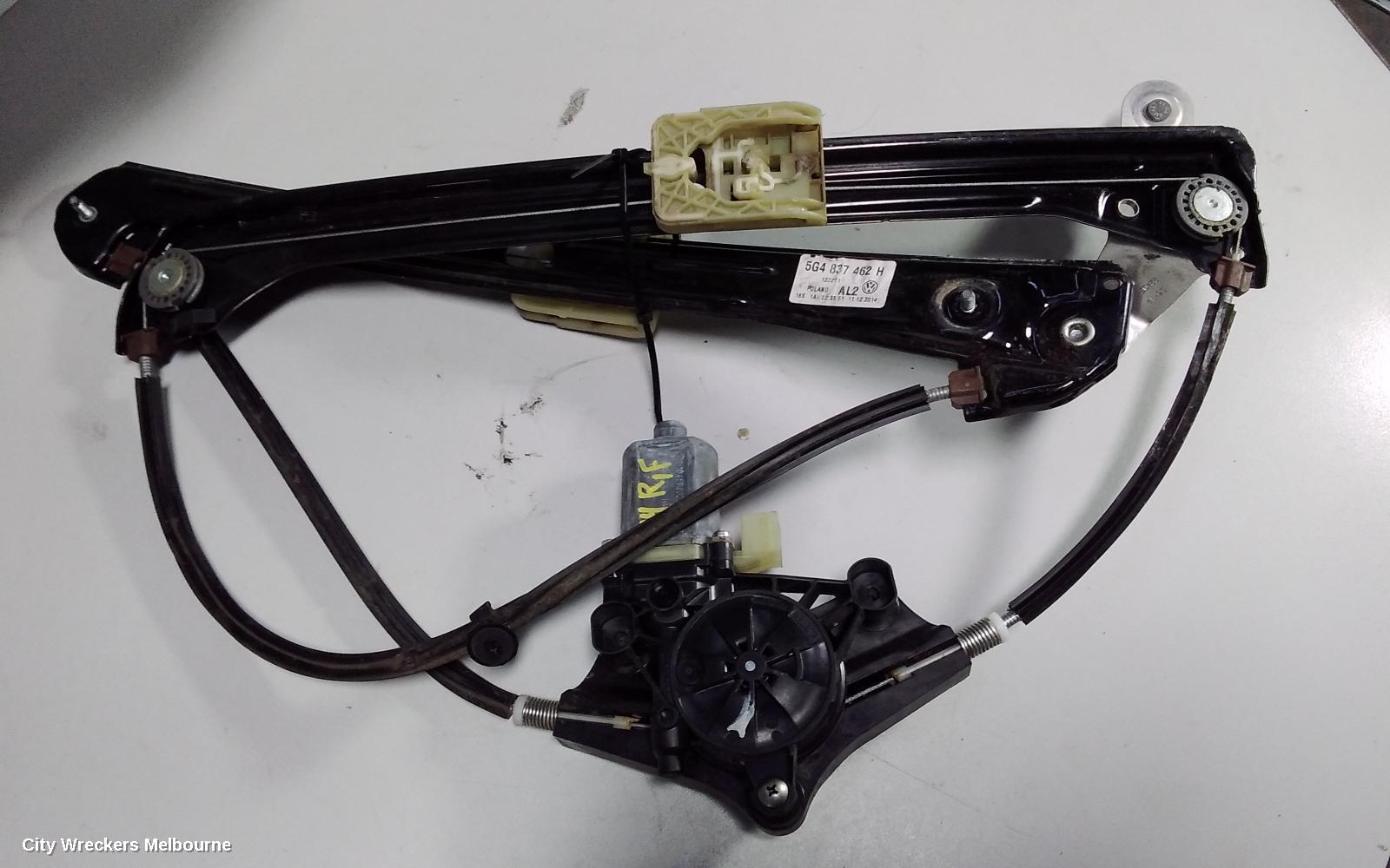 VOLKSWAGEN GOLF RIGHT FRONT WINDOW REG/MOTOR, GEN 7, 5DR HATCH/WAGON, 03/2013 - 08/2020