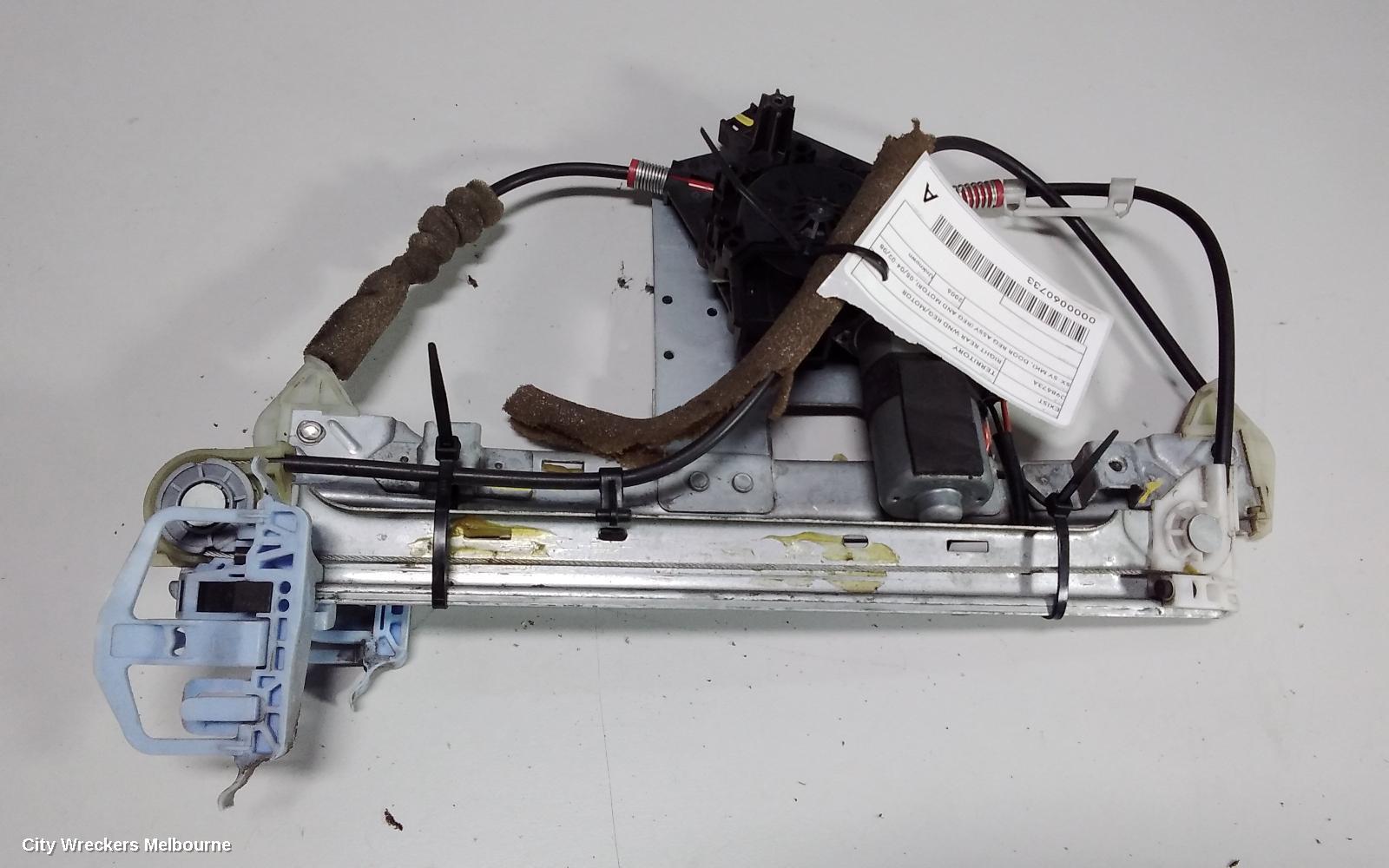 FORD TERRITORY RIGHT REAR WND REG/MOTOR, SX-SY MKI, DOOR REG ASSY (REG AND MOTOR), 05/2004 - 02/2008