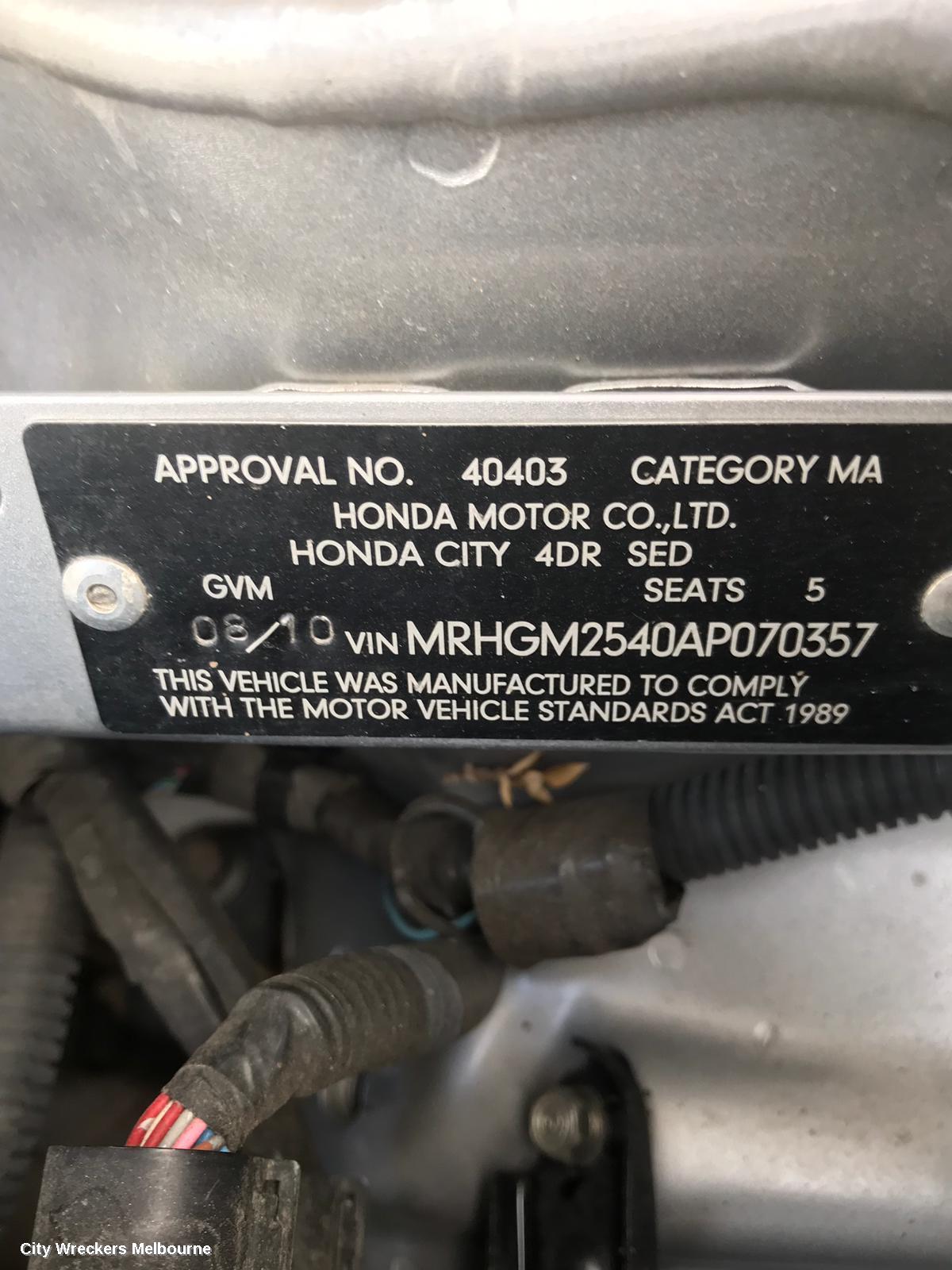 HONDA CITY RIGHT FRONT HUB ASSEMBLY, 02/2009 - 12/2013