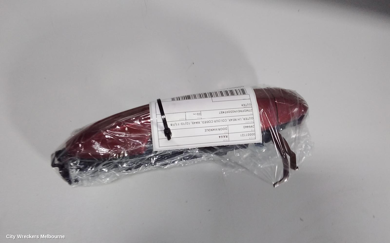 TOYOTA RAV4 DOOR HANDLE, OUTER, LH REAR, COLOUR CODED, XA40, 12/2012 - 11/2018