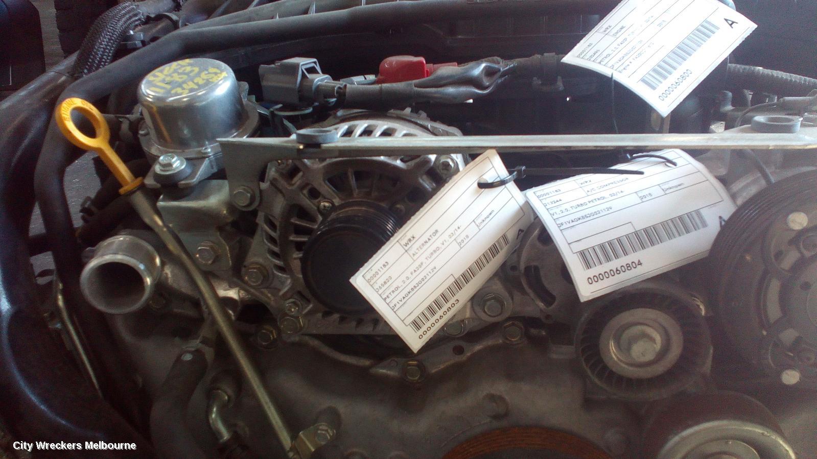 SUBARU WRX ALTERNATOR, PETROL, 2.0, FA20F, TURBO, V1, 03/2014 - 10/2021