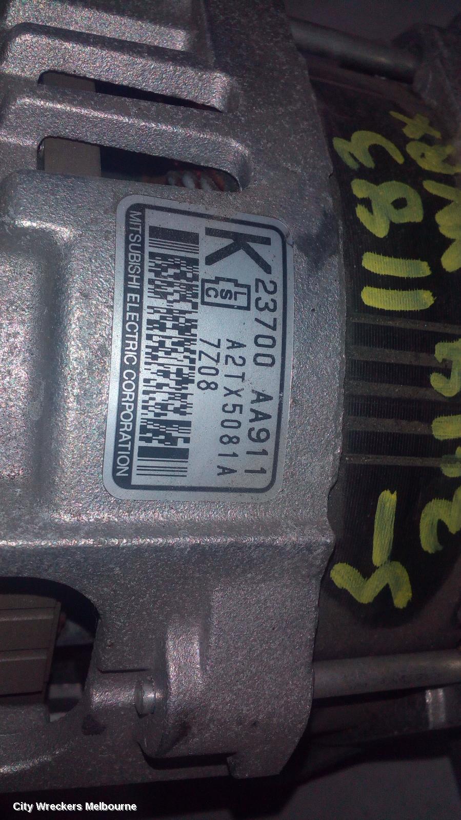 SUBARU WRX ALTERNATOR, PETROL, 2.0, FA20F, TURBO, V1, 03/2014 - 10/2021
