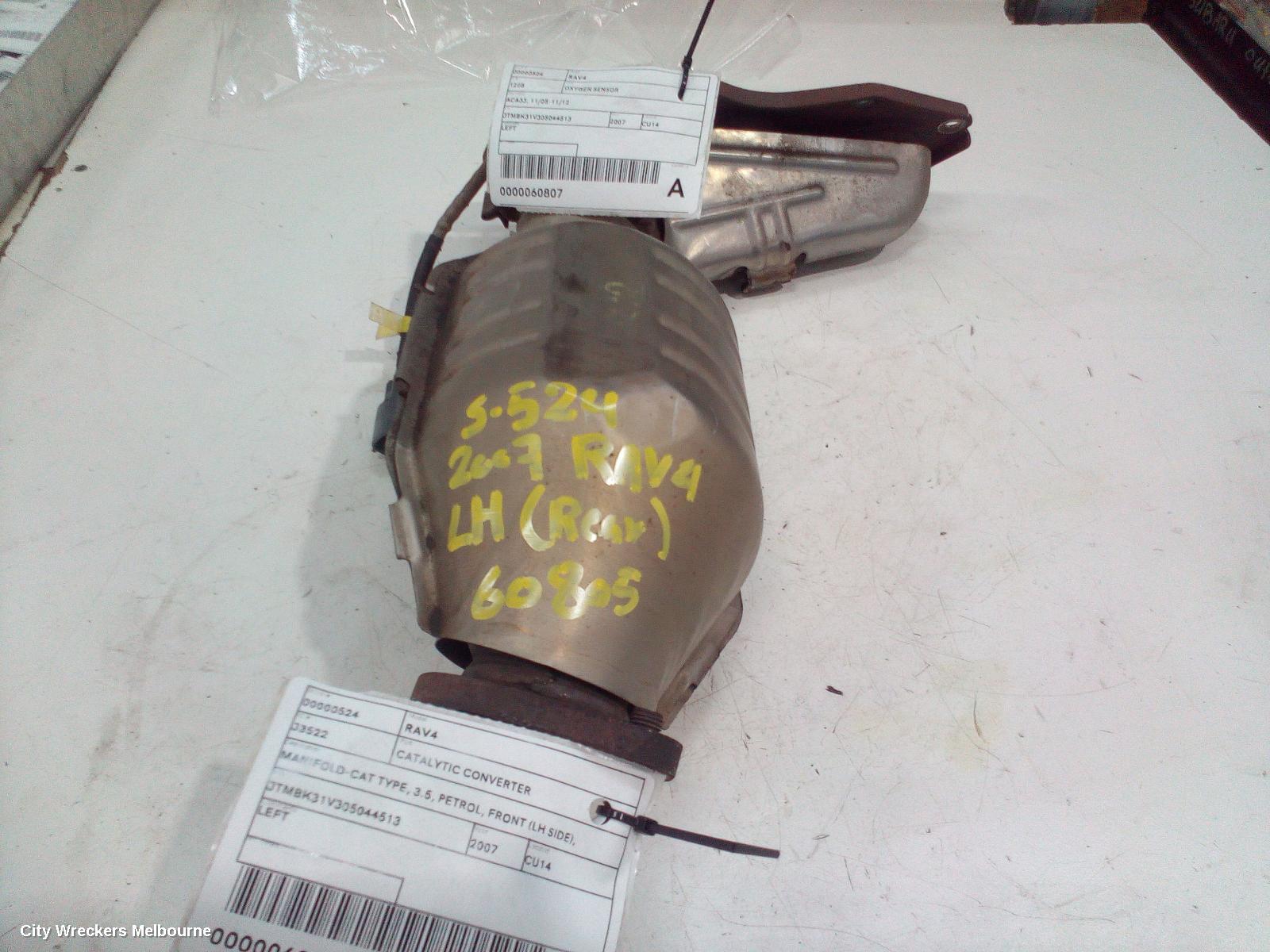 TOYOTA RAV4 OXYGEN SENSOR, ACA33/ACA38, 11/2005 - 11/2012