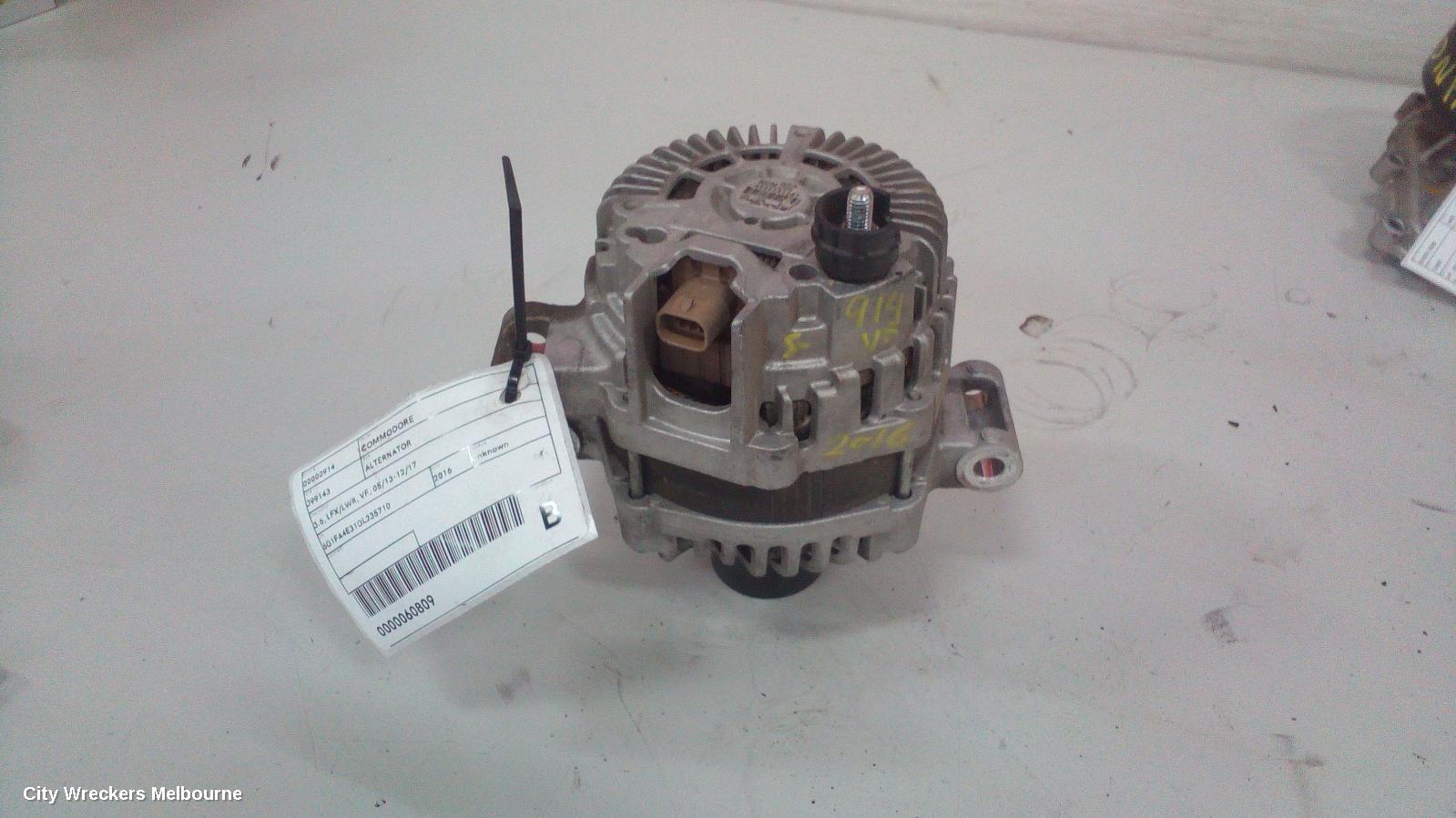 HOLDEN COMMODORE ALTERNATOR, 3.6, LFX/LWR, VF, 05/2013 - 12/2017