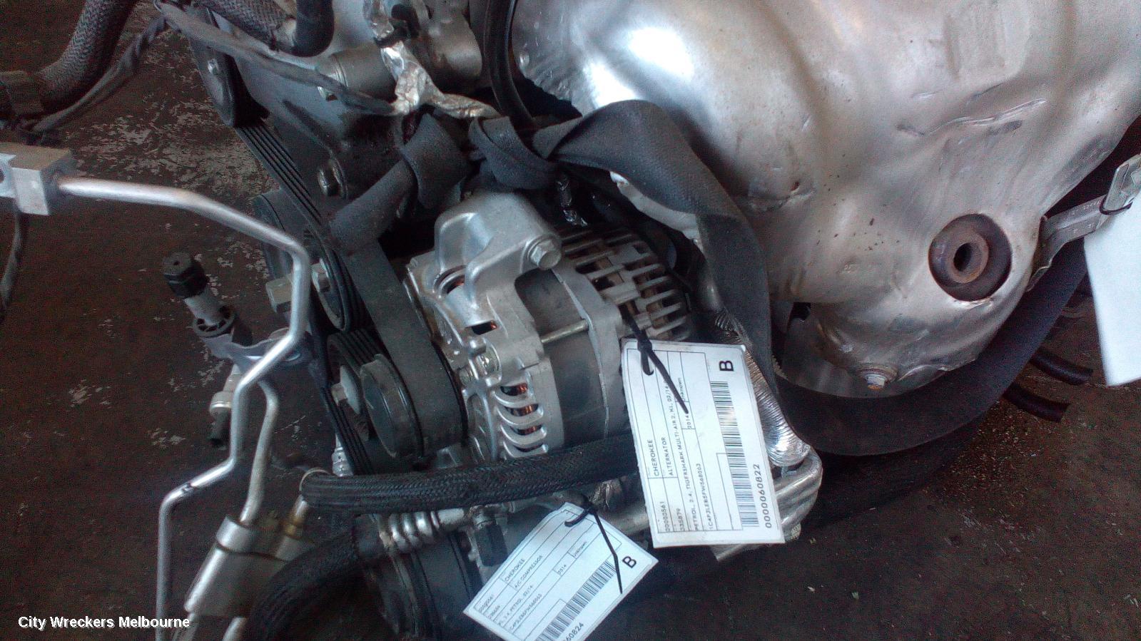 JEEP CHEROKEE ALTERNATOR, PETROL, 2.4, TIGERSHARK MULTI-AIR 2, KL, 02/2014 - 03/2018