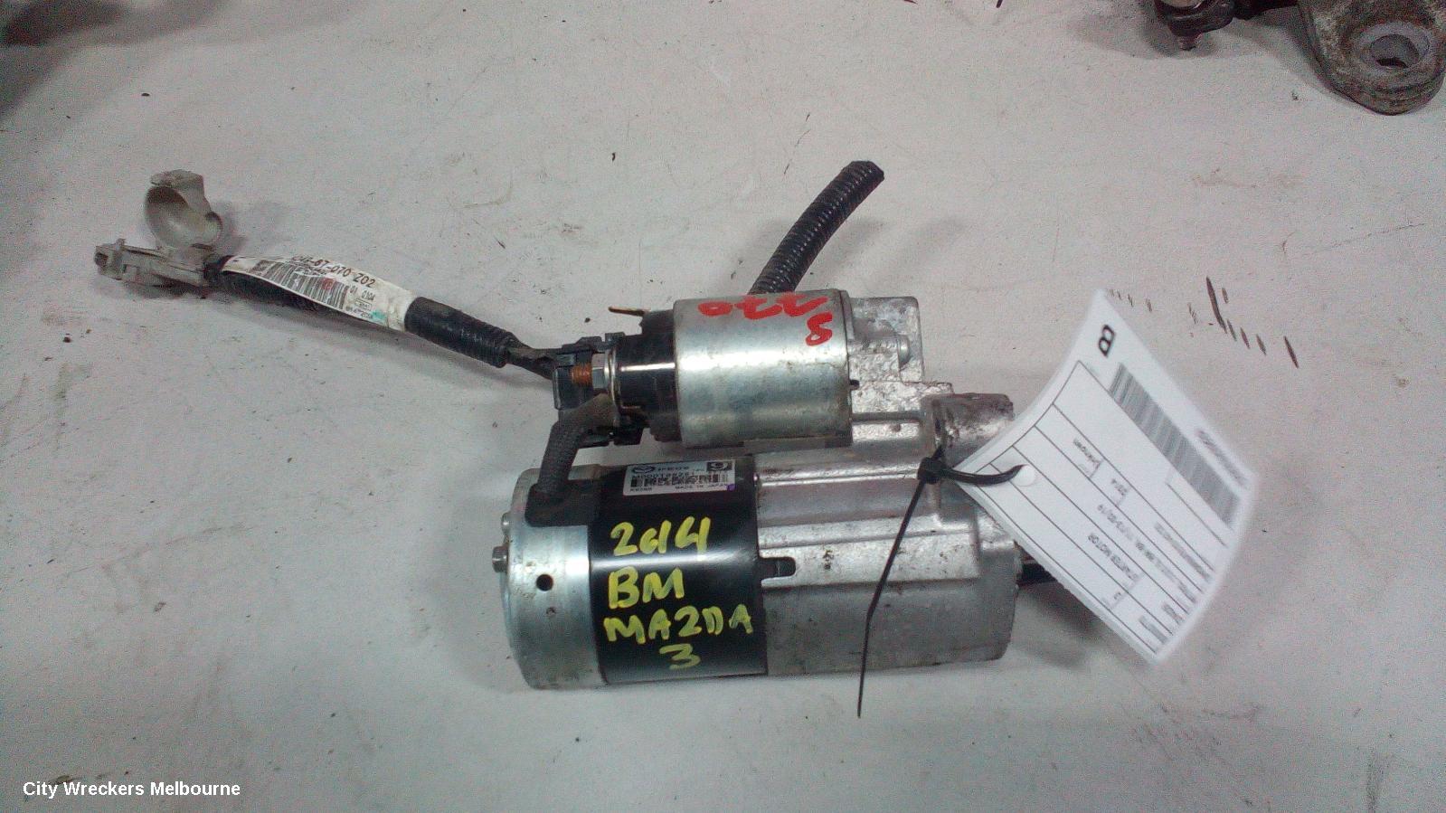 MAZDA 3 STARTER, PETROL, 2.0/2.5, BM-BN, 11/2013 - 02/2019