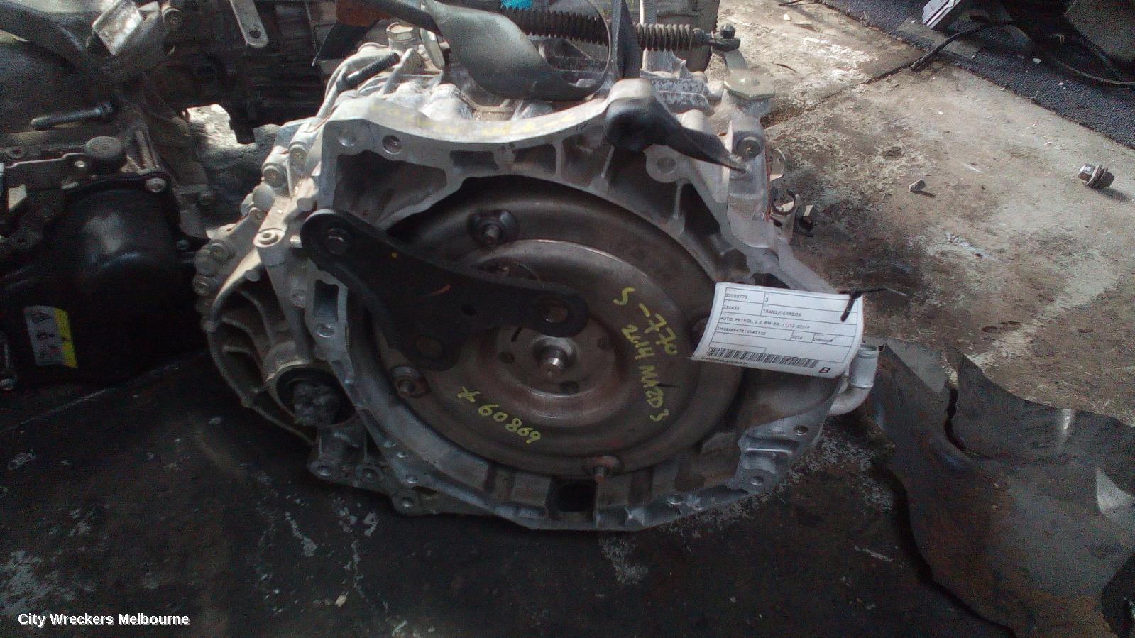 MAZDA 3 TRANS/GEARBOX, AUTO, PETROL, 2.0, BM, 11/2013 - 05/2016